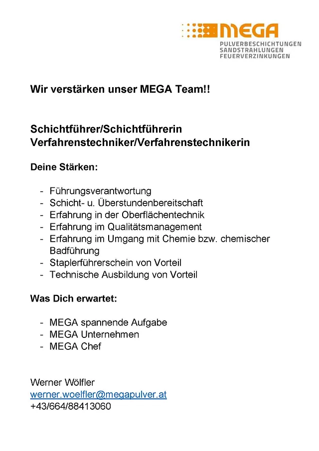 Stellenausschreibung